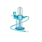 360 Degrees Rotating Glass Gravity Hookah Bong Ναργιλές Μπλε γυάλινος