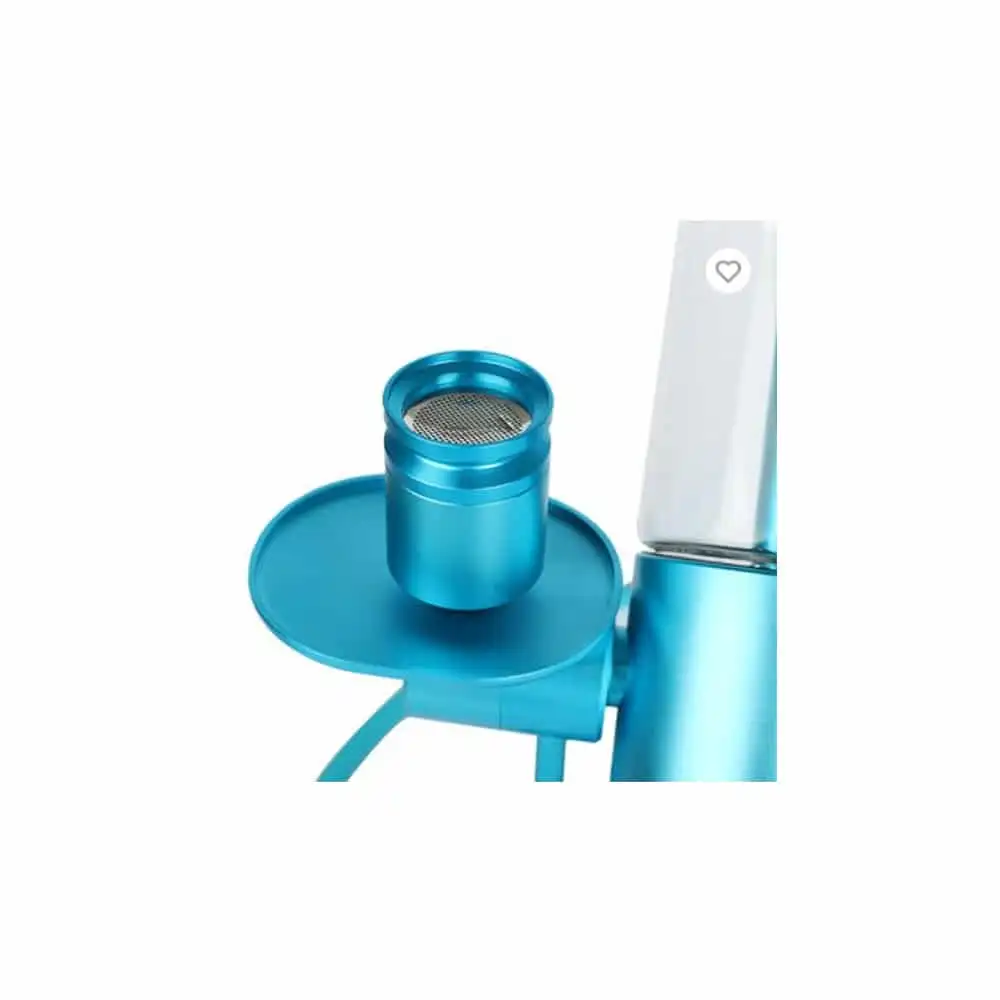 360 Degrees Rotating Glass Gravity Hookah Bong Ναργιλές Μπλε γυάλινος