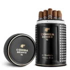 Μαύρος Κεραμικός Υγραντήρας / Humidor για 20-25 πούρα με πούρα μέσα και ανοιχτό καπάκι