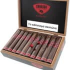 Honduras Robusto πούρο ρομπούστο Ονδούρας ξύλινο κουτί πούρων μαύρο με ανοιχτό καπάκι και πούρα μέσα