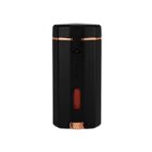 Meridian Rose Gold Triple Jet Flame Lighter Αναπτήρας μαύρος βουτανίου επαναγεμιζόμενος