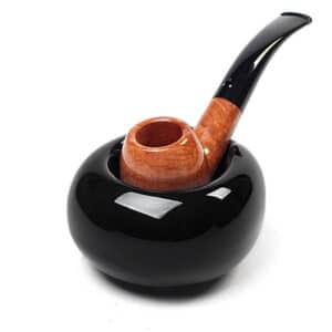 Goccia Μαύρη Βάση Πίπας (Μ1039) κεραμική με πίπα μέσα