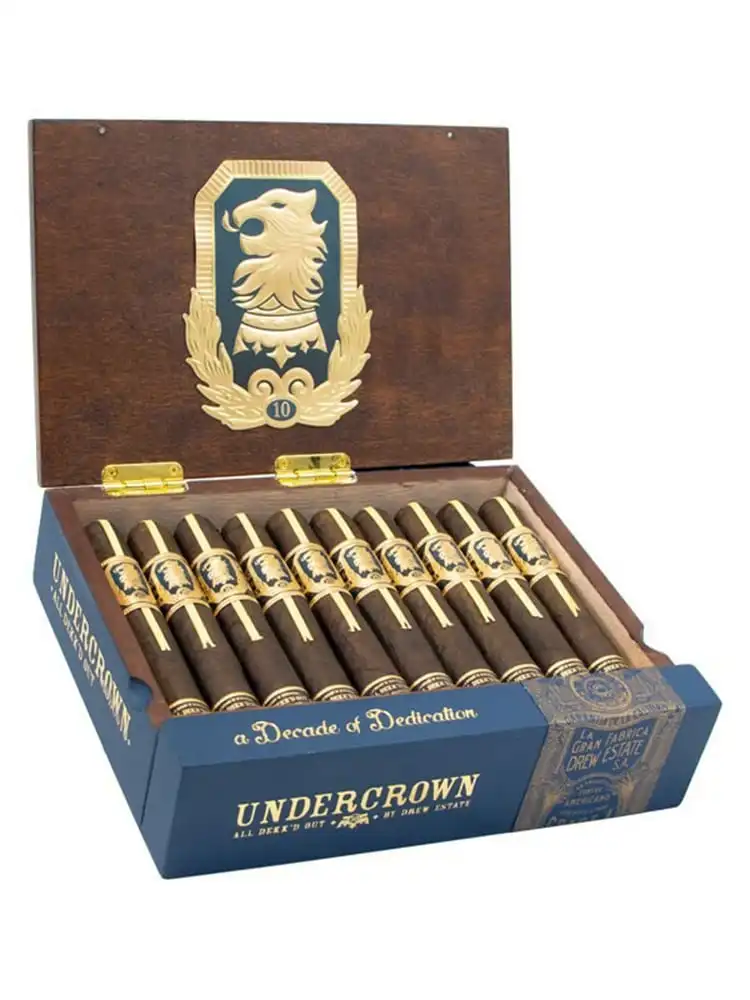 Undercrown 10 All Dekk' D Out Robusto πούρο ρομπούστο Νικαράγουας ξύλινο κουτί πούρων με πούρα μέσα