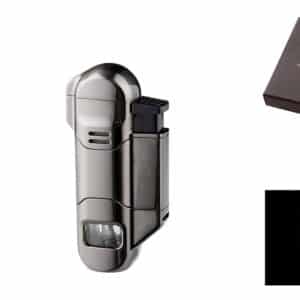 Μεταλλικός 3 Jet Αναπτήρας Με Punch (224060) αντιανεμικός επαναγεμιζόμενος βουτανίου