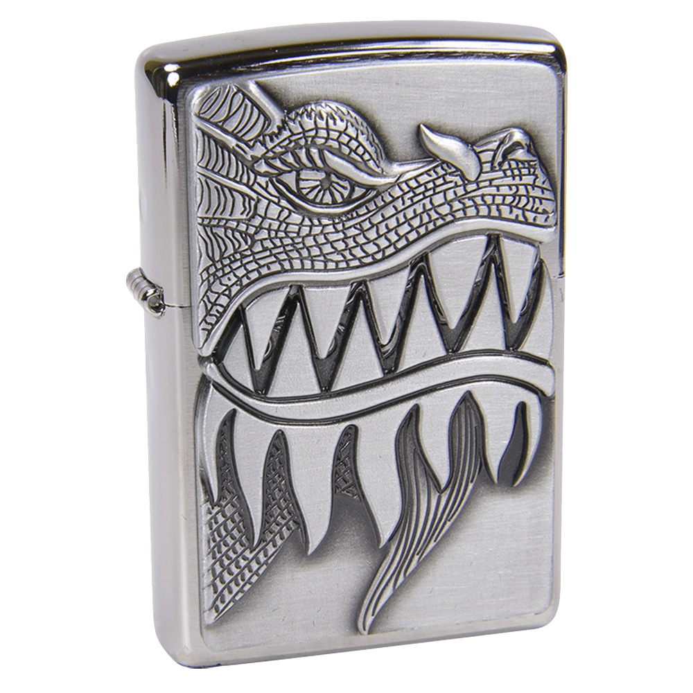 ZIPPO Fire Breathing Dragon Αναπτήρας Fire Breathing Dragon Αναπτήρας (28969) μεταλλικός ασημένιος