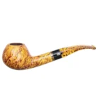 Atlas Yellow 871 Πίπα Καπνού (9mm) ξύλινη κίτρινου χρώματος με διακοσμητικό μοτίβο επάνω