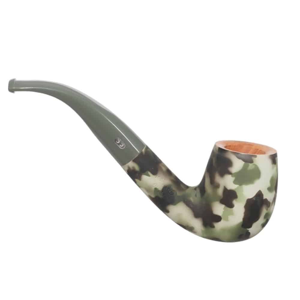 Camouflage 43 Πίπα Καπνού (9mm) με διακόσμηση καμουφλάζ ξύλινη πράσινο χρώμα