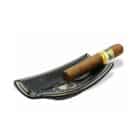 Κεραμικό Σταχτοδοχείο Μαύρο για 1 πούρο (ASH-121B) με ένα πούρο επάνω