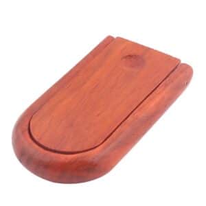 Καφέ Ξύλινη Αναδιπλούμενη Βάση Πίπας κλειστή