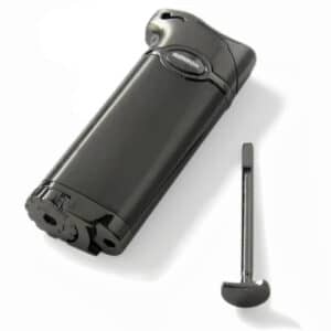 Αναπτήρας Πίπας Καπνού Gunmetal με ενσωματωμένο Tamper χρώμα gunmetal