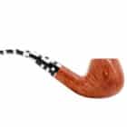 Pulcinella 645 KS Smooth Πίπα Καπνού ξύλινη καφέ χρώμα ασπρόμαυρο στόμιο