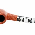 Pulcinella 645 KS Smooth Πίπα Καπνού ξύλινη καφέ χρώμα ασπρόμαυρο στόμιο