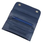 PU Leather Μπλε Θήκη Καπνού Δερμάτινη ανοιχτή με φερμουάρ