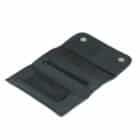 PU Leather μαύρη Δερμάτινη Θήκη Καπνού με φερμουάρ