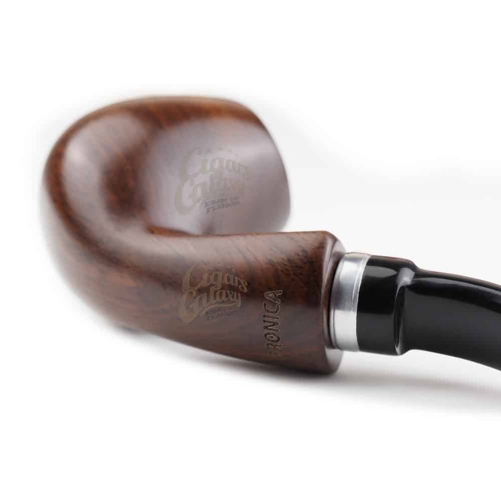 De Luxe Λεία Πίπα Καπνού B200 9mm ξύλινη καφέ χρώμα