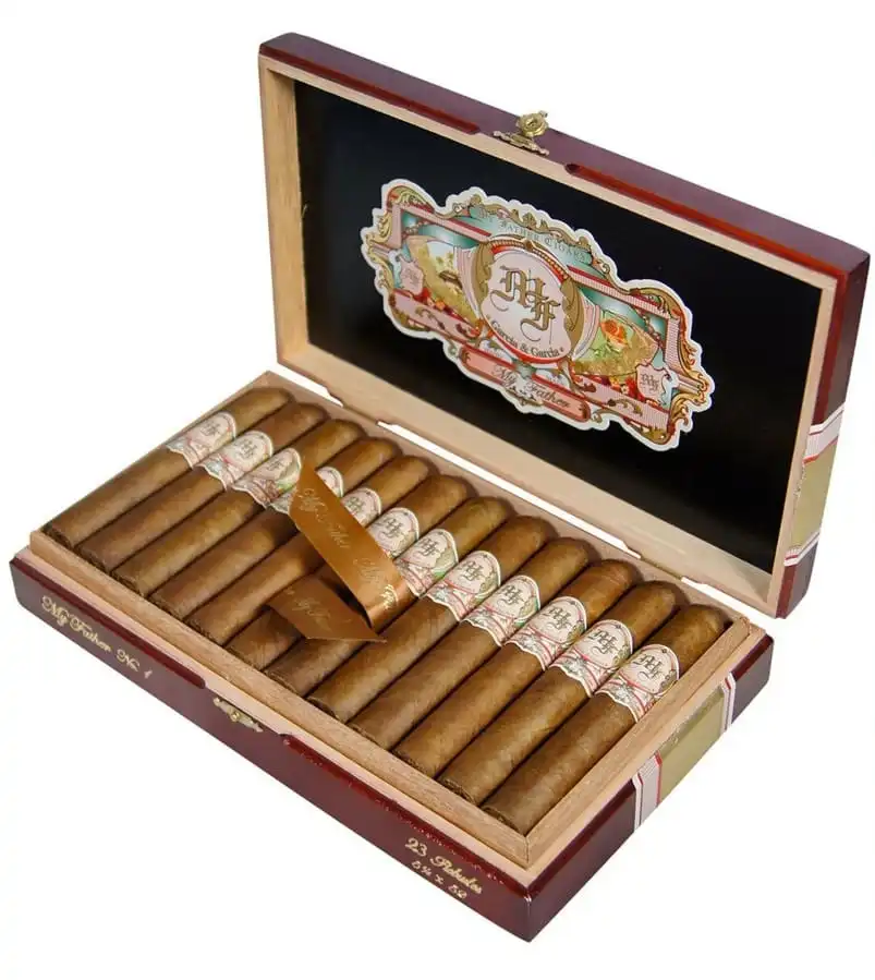 Robusto No 1 πούρο ρομπούστο μήκος 133 χιλιοστά διάμετρος 52 χιλιοστά Νικαράγουας μέσα στο ξύλινο κουτί τους