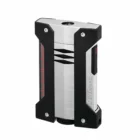Defi Extreme Αναπτήρας Jet Brushed Lighter αντιανεμικός επαναγεμιζόμενος βουτανίου χρώμα μαύρο-ασημί