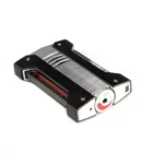 Defi Extreme Αναπτήρας Jet Brushed Lighter αντιανεμικός επαναγεμιζόμενος βουτανίου χρώμα μαύρο-ασημί