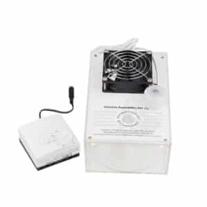 Ηλεκτρονικός Υγραντήρας 23-CA με ανεμιστηράκι λευκού χρώματος