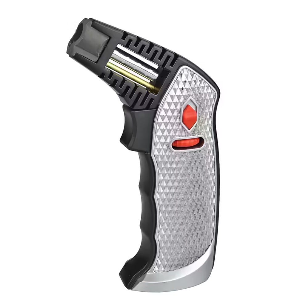 eurojet Επιτραπέζιος Αναπτήρας Jet Flame Επιτραπέζιος Αναπτήρας Jet Flame αντιανεμικός ασημένιο χρώμα επαναγεμιζόμενος