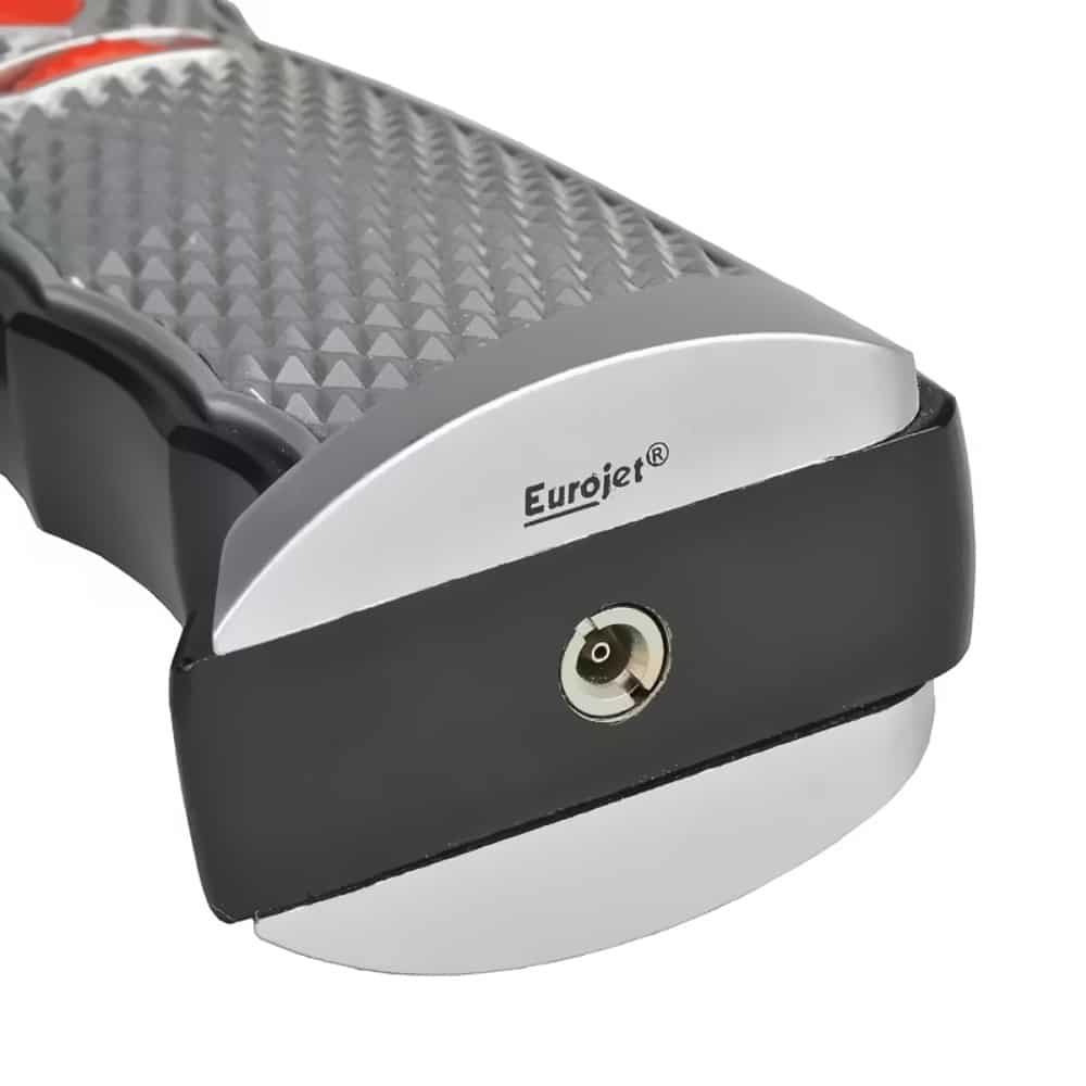 Επιτραπέζιος Αναπτήρας Jet Flame αντιανεμικός ασημένιο χρώμα επαναγεμιζόμενος