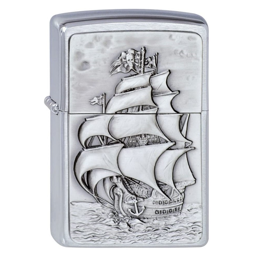 zippo Pirates Ship 3D Αναπτήρας Pirates Ship 3D Αναπτήρας αναπτήρας μεταλλικός με χαραγμένο σχέδιο πειρατικό πλοίο