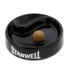 Μαύρο Κεραμικό Σταχτοδοχείο με Βάση για 1 Πίπα