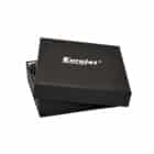 Double Jet Flame Αναπτήρας αντιανεμικός βουτανίου επαναγεμιζόμενος μαύρο χρώμα μεταλλικός συσκευασία μαύρο κουτί