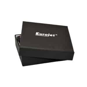 Double Jet Flame Αναπτήρας αντιανεμικός βουτανίου επαναγεμιζόμενος μαύρο χρώμα μεταλλικός συσκευασία μαύρο κουτί