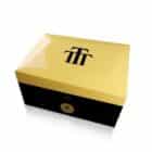 trinidad humidor υγραντήρας πούρων για 75 πούρα χρώμα κίτρινο-μαύρο