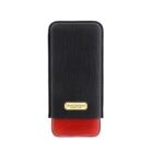 Partagas Κόκκινη-Μαύρη Δερμάτινη Πουροθήκη για 3 Πούρα θήκη πούρων