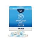 Φίλτρα πίπας καπνού Ενεργού Άνθρακα 6mm (50 τεμάχια) μπλε κουτί συσκευασίας