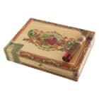 Flor de las Antillas Belicoso πούρο Νικαράγουας Κούβας γεύση μοσχοκάρυδου και πιπεριού ξύλινο κουτί με ένα πούρο πάνω