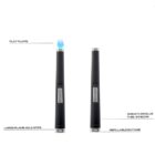 AURA Flat Flame Jet Lighter αναπτήρας Μαύρος αντιανεμικός επαναγεμιζόμενος βουτανίου αναμμένος με φλόγα