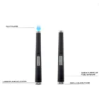 AURA Flat Flame Jet Lighter αναπτήρας Μαύρος αντιανεμικός επαναγεμιζόμενος βουτανίου αναμμένος με φλόγα