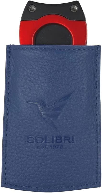 Μπλε Δερμάτινη Θήκη Μεταφοράς για Αναπτήρες / Πουροκόφτες με πουροκόφτη μέσα