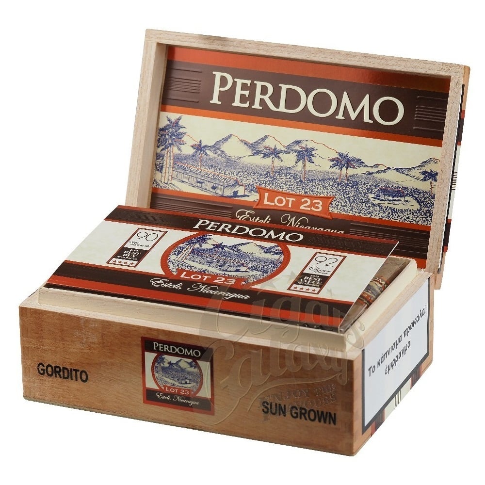 Lot 23 Gordito Sun Grown πούρο Νικαράγουας παλαιωμένο μέσα στο ξύλινο κουτί τους