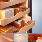 RACHING -145 Wooden Cigar Cabinet Cooler (60x61x182 cm) υγραντήρας