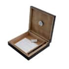 Walnut Humidor Υγραντήρας πούρων ξύλινος για 20 Πούρα ανοιχτός