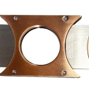 κόφτης πούρου Πουροκόπτης Γκιλοτίνα Μεταλλικός Bronze ανοιχτός