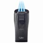 αναπτήρας colibri με 3 jet με μαύρο carbon σχέδιο