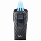 αναπτήρας colibri με 3 jet με μαύρο carbon σχέδιο