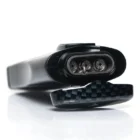 Monaco Black Carbon Fiber Triple Jet Αναπτήρας Πούρου αντιανεμικός μαύρο χρώμα επαναγεμιζόμενος βουτανίου