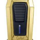 Gotham (Quantum) Τριπλός Jet με VCUT Αναπτήρας Πούρου Σε Χρυσό Χρώμα επαναγεμιζόμενος βουτανίου