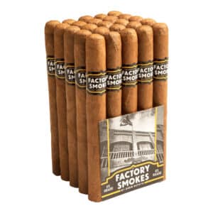 factory Smokes Shade Churchill πούρο με γευστικές νότες ξύλου, κακάο, κρέμας, δέρματος 20 πούρα