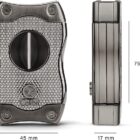 SV-CUT κόφτης πούρων πουροκόπτης χρώμα gunmetal μεταλλικός