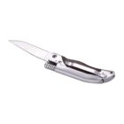 Αναδιπλούμενος Σουγιάς Από Ανοξείδωτο Ατσάλι Με Πυρόπετρα ασημένιος ξύλινη λαβή