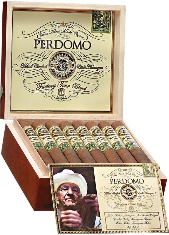 Factory Tour Blend Sun Grown Toro πούρο Νικαράγουα κουτί με πούρα μέσα