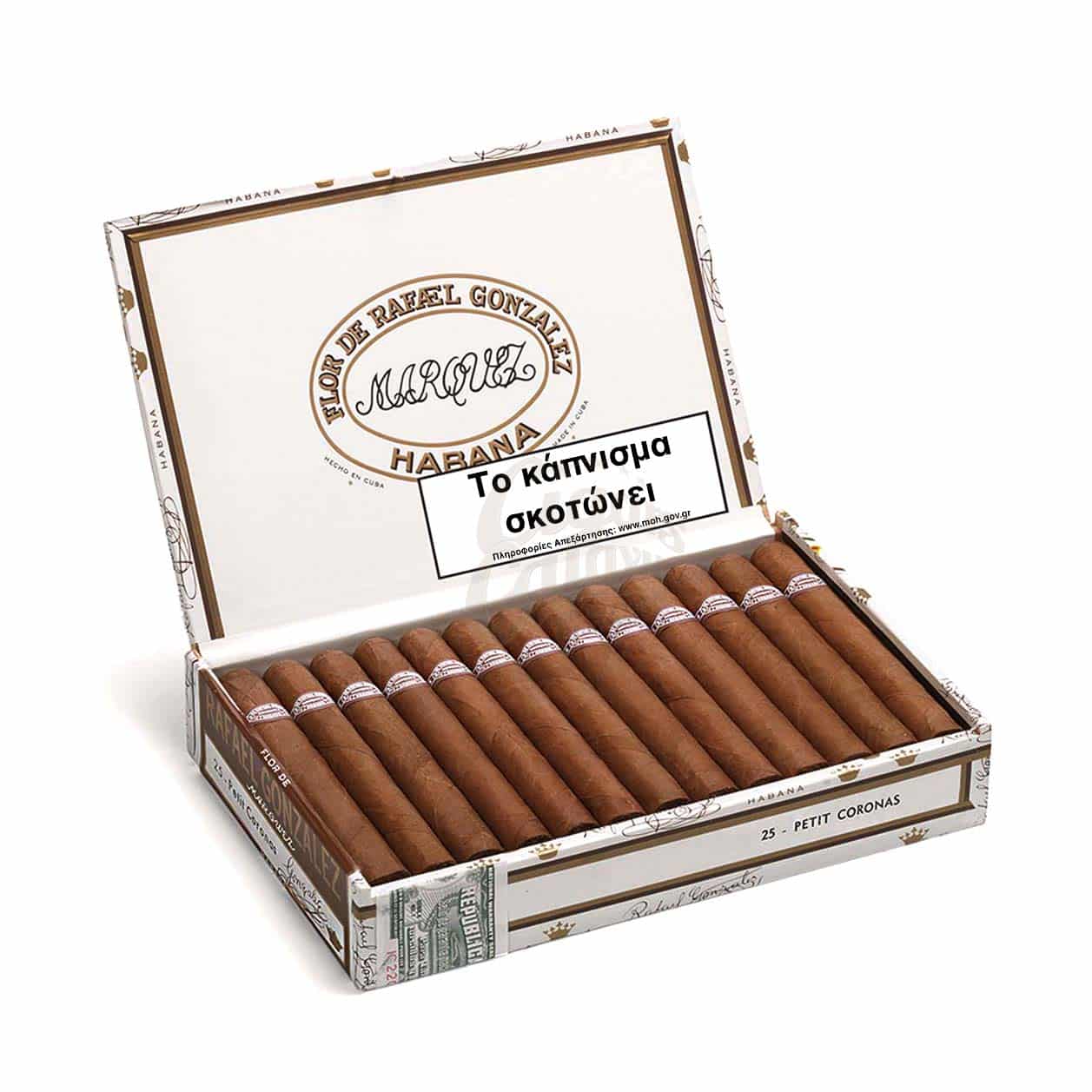πούρα σε ξύλινο κουτί πούρων, RAFAEL GONZALES - Petit Coronas πούρο