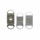 πουροκόπτης κόφτης πούρων σε διαφανή χρώμα γκρι ασημί διάφανο